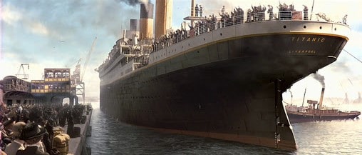 Titanic en el puerto